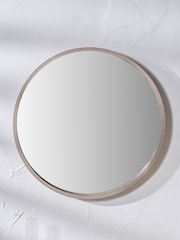 Pacific Natural Wood Veneer Round Mirror Large - Image 1 of 4