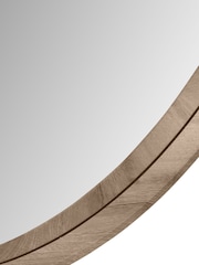 Pacific Natural Wood Veneer Round Mirror Large - Image 3 of 4