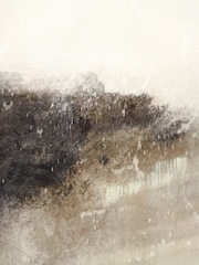 Pacific Monochrome Abstract Canvas with Black Frame - Image 4 of 6