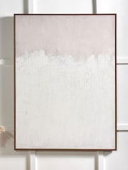 Pacific Natural Large Abstract Canvas with Natural Frame - Image 1 of 6
