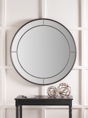Pacific Bronze Large Metal Round Wall Mirror - Image 1 of 4