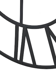 Pacific Black Metal Large Round Wall Clock - Image 4 of 6