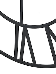 Pacific Black Metal Large Round Wall Clock - Image 7 of 8