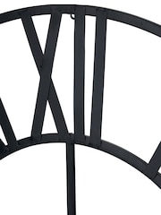 Pacific Black Metal Large Round Wall Clock - Image 8 of 8