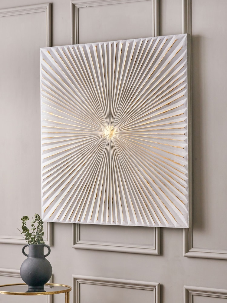 Pacific Gold Metal Sunburst Wall Art - Image 1 of 6