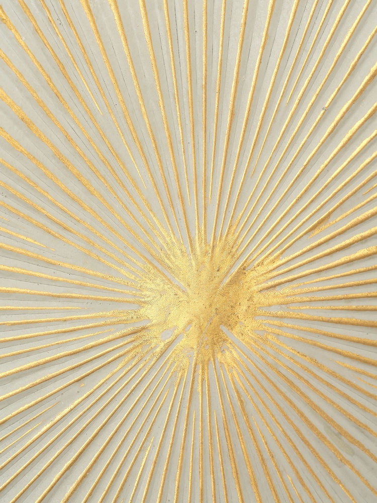 Pacific Gold Metal Sunburst Wall Art - Image 2 of 6