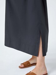 Roman Black 100% Cotton Poplin Pocket Skirt - Image 5 of 5