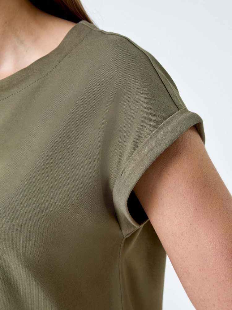 Roman Green Plain Stretch Jersey T-Shirt - Image 5 of 5