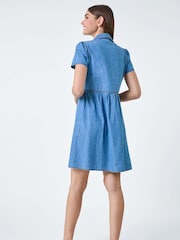 Roman 100% Baumwoll-Denim-Kleid mit Kragen - Bild 3 von 5