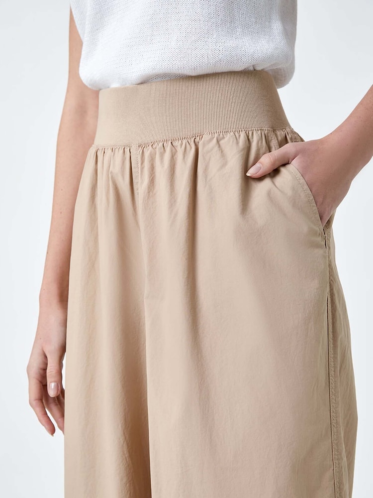 Roman Natural Wide Leg 100% Cotton Culottes - Image 5 of 5