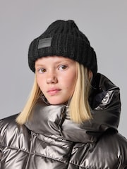 smALLSAINTS Black Chunky Beanie and Gloves Set - Image 2 of 8