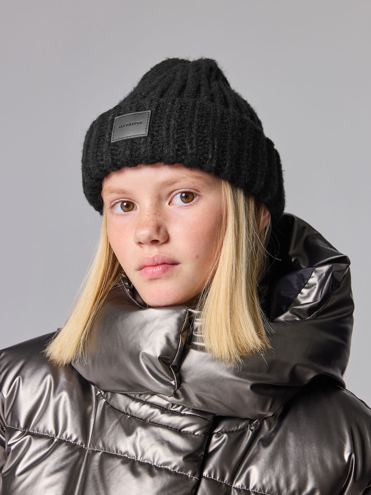 smALLSAINTS Black Chunky Beanie and Gloves Set - Image 2 of 8