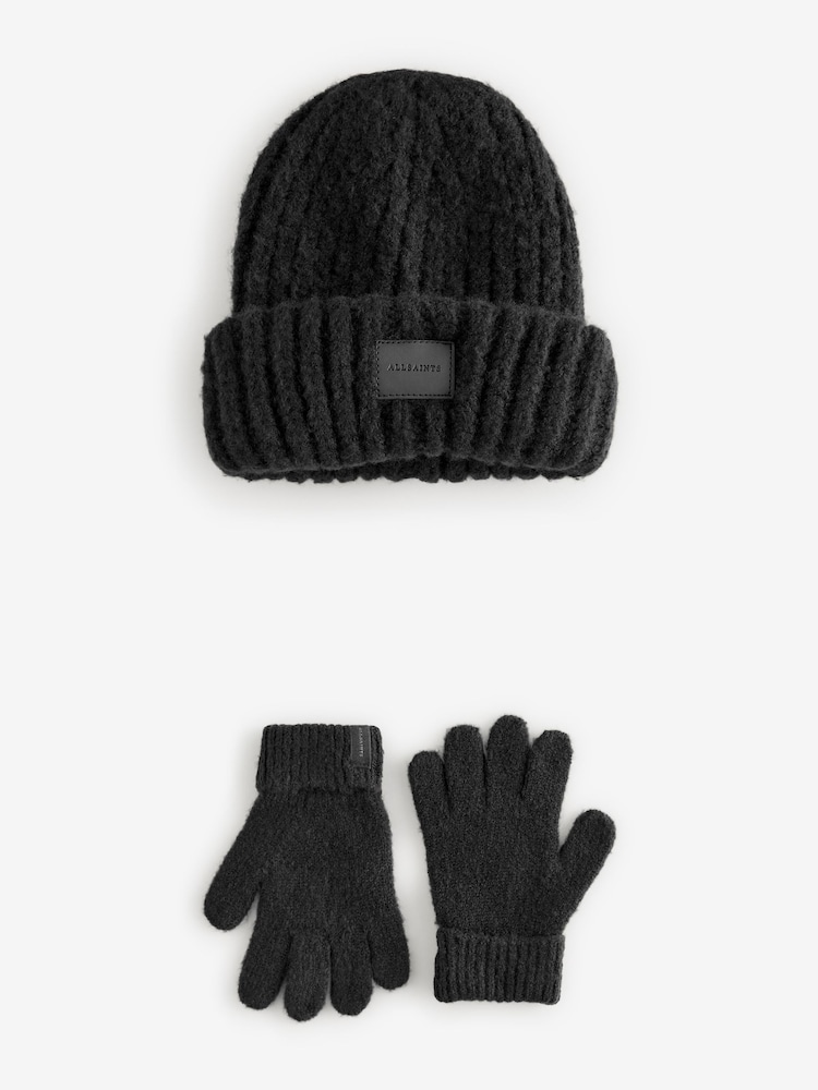 Noir - SmallSaints Ensemble Chunky Bonnet et Gants - Image 5 of 8