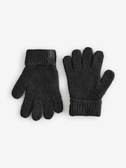 smALLSAINTS Black Chunky Beanie and Gloves Set - Image 6 of 8