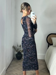 Style Cheat Leopard Print Ronni Mesh Maxi Dress - Image 2 of 4