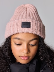 smALLSAINTS Pink Chunky Beanie and Gloves Set - Image 2 of 7