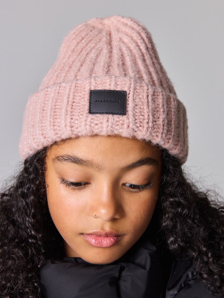 smALLSAINTS Pink Chunky Beanie and Gloves Set - Image 2 of 7