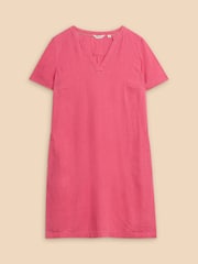 White Stuff Pink Lydia Shift Dress - Image 5 of 7