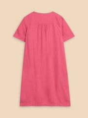 White Stuff Pink Lydia Shift Dress - Image 6 of 7