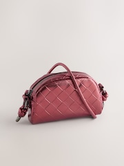 Red Metallic Cross-Body Bag - Image 1 of 5