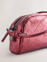 Red Metallic Cross-Body Bag - Image 5 of 5
