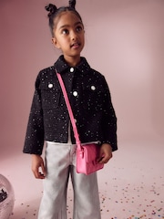 Pink Quilted Cross-Body Bag - Image 1 of 7