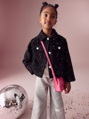 Pink Quilted Cross-Body Bag - Image 2 of 7