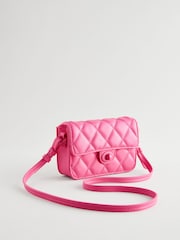 Pink Quilted Cross-Body Bag - Image 3 of 7