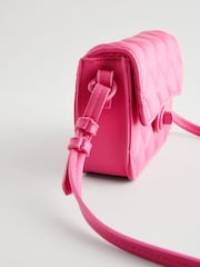 Pink Quilted Cross-Body Bag - Image 5 of 7