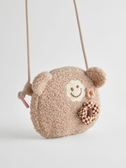 Tan Brown Borg Bear Cross-Body Bag - Image 4 of 6