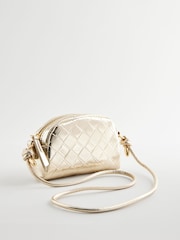 Gold Metallic Cross-Body Bag - Image 1 of 5