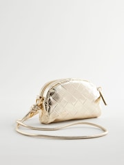 Gold Metallic Cross-Body Bag - Image 2 of 5