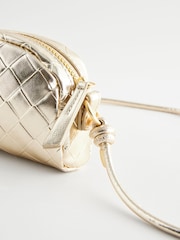 Gold Metallic Cross-Body Bag - Image 3 of 5