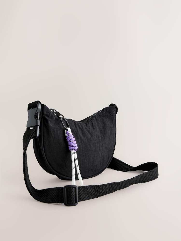 Black Sling Cross-Body Bag - Image 1 of 4