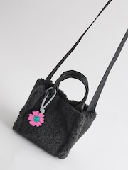 Black Borg Cross-Body Tote Bag - Image 3 of 6