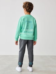 Baker by Ted Baker Green Graphic Sweatshirt and Joggers Set - Image 10 of 11