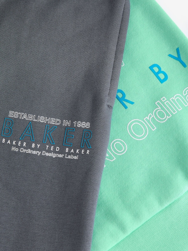 Baker by Ted Baker Green Graphic Sweatshirt and Joggers Set - Image 6 of 11