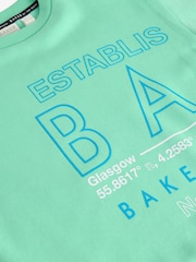 Baker by Ted Baker Green Graphic Sweatshirt and Joggers Set - Image 7 of 11