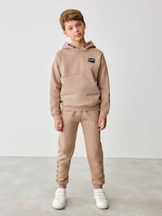 Baker by Ted Baker Tan Brown Hoodie And Joggers Set - Image 1 of 11