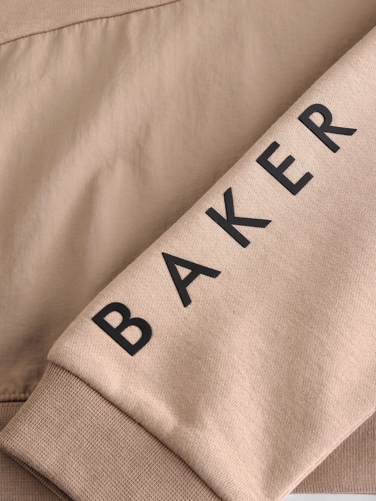 Baker by Ted Baker Tan Brown Hoodie And Joggers Set - Image 11 of 11