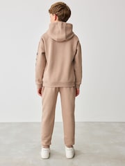 Baker by Ted Baker Tan Brown Hoodie And Joggers Set - Image 2 of 11
