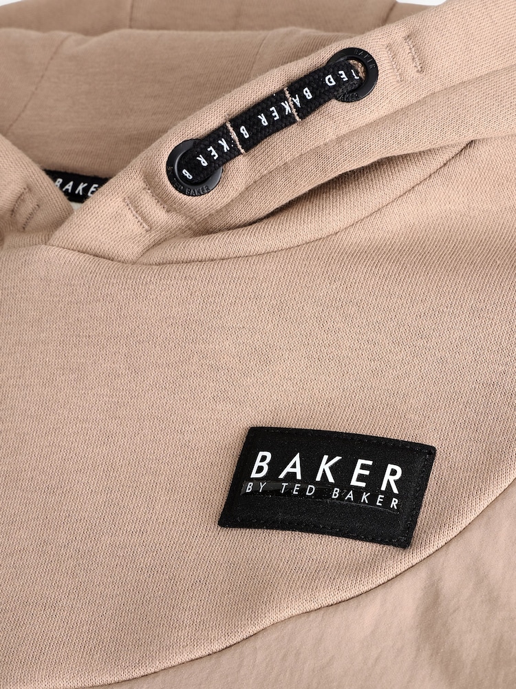 Baker by Ted Baker Tan Brown Hoodie And Joggers Set - Image 8 of 11