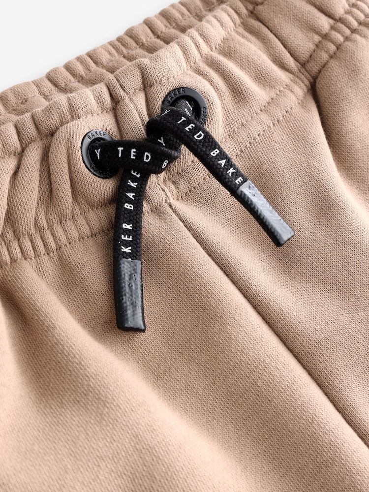 Baker by Ted Baker Tan Brown Hoodie And Joggers Set - Image 9 of 11