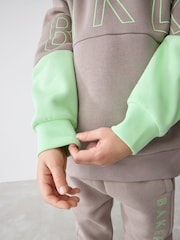 Baker by Ted Baker Grey Colourblock Sweatshirt and Joggers Set - Image 11 of 15