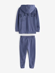 Conjunto de moletom e tênis Baker by Ted Baker Blue 100% algodão - Imagem 8 de 12