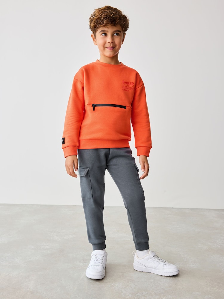Baker by Ted Baker Sweatshirt and Cargo Joggers Set - Image 2 of 9