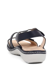 Pavers Blue Adjustable Fastening Sandals - Image 3 of 5