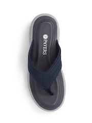 Pavers Blue Pavers Natural Casual Toe-Post Sandals - Image 4 of 5