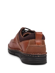 Pavers Lace-Up Leather Brown Shoes - Slika 3 iz 6