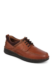 Pavers Lace-Up Leather Brown Shoes - Slika 4 iz 6